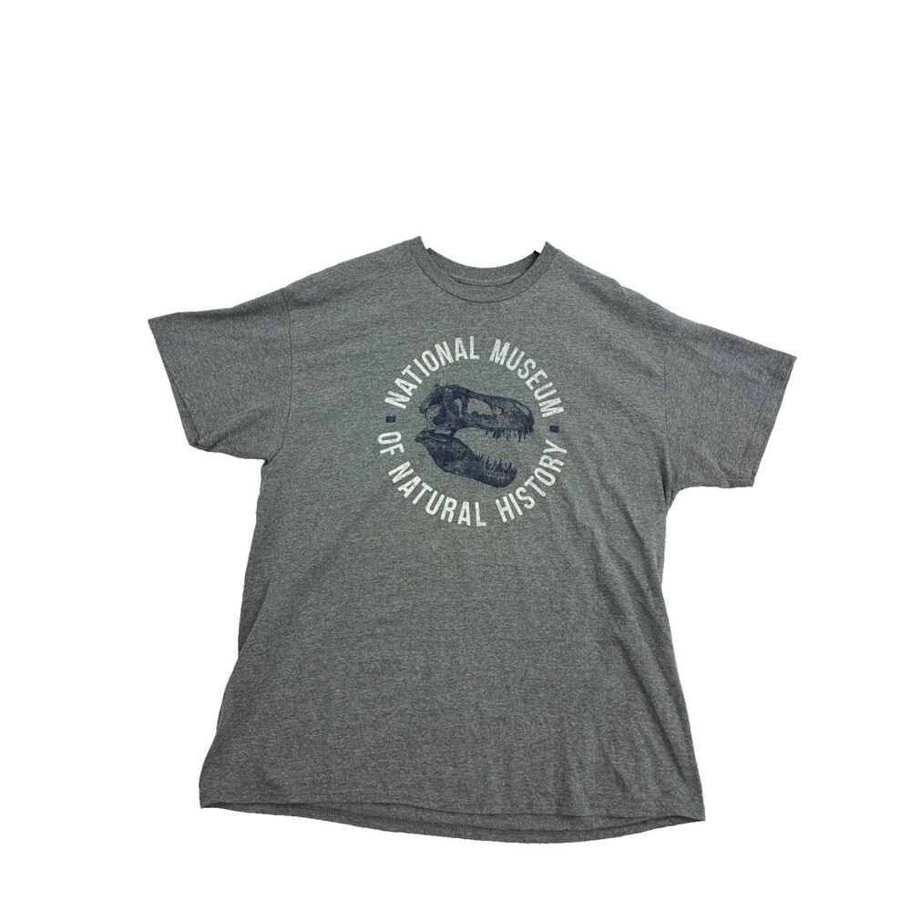 Smithsonian National Museum Natural History Dinosaur T Shirt Mens XL Gray